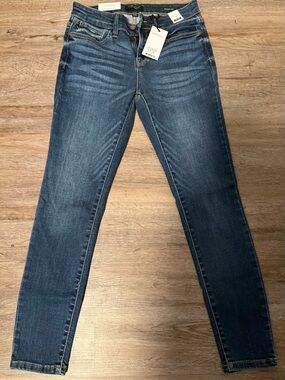 Judy Blue Mid-Dark Blue Skinny Jeans Size 7/28